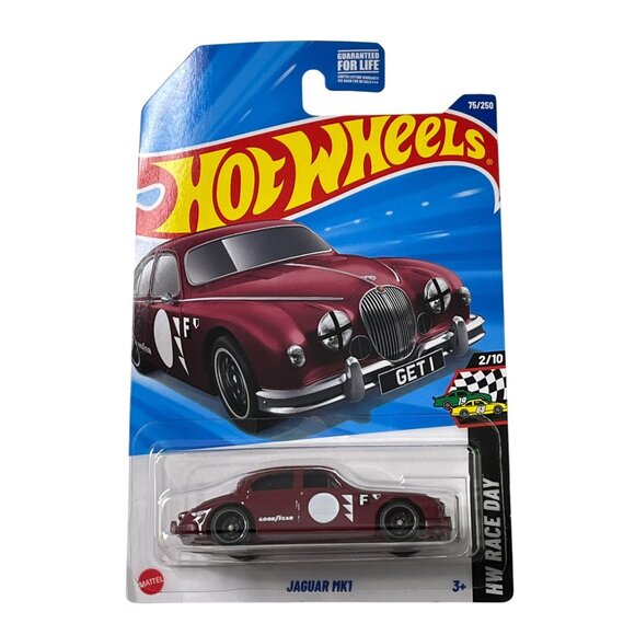 Hot Wheels Jaguar MK1 2021 HW Race Day Red 7/250 Mainline 1:64 Diecast Car - Picture 1 of 6